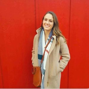 J. Crew Stadium Wool Coat in Sandstone